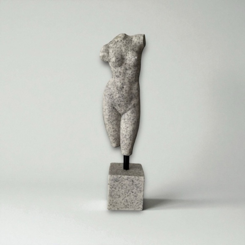 Venus Aphrodite Poly Stone Greek Goddess 17” Sculpture Statue Nude Female